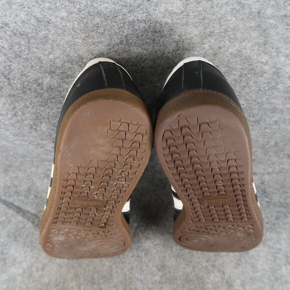 Adidas Shoes Mens 9.5 Samba Sneaker Leather Lifestyle Black White Casual Trainer - Picture 13 of 16